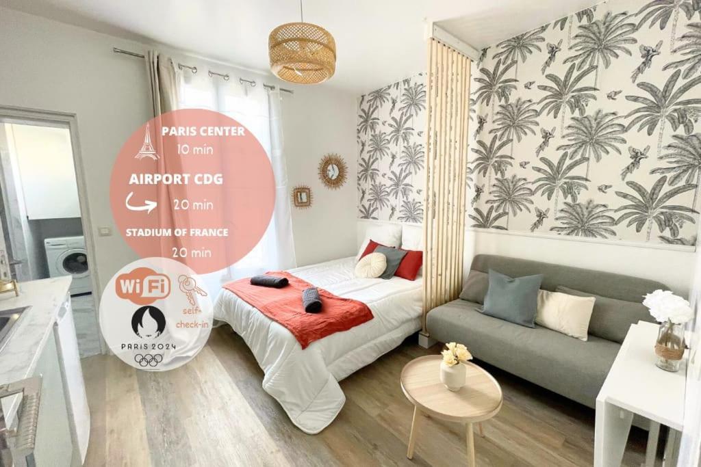 Studio 10Min Paris Centre I Cdg Drancy Eksteriør billede